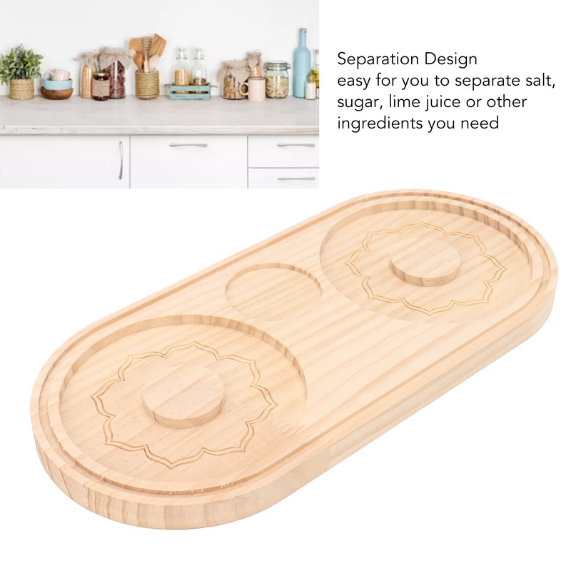 Salt Rimmer Pine Wood Sugar Rimmer Waterproof Holder Bar Tool