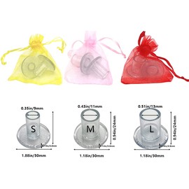 12 Pcs Clear High Heel Protectors,3 Size Soft Heel Covers for Walking on Grass and Uneven Floor， Clear Heel Sink Stoppers for Women Wedding Shoes(S/M/L)