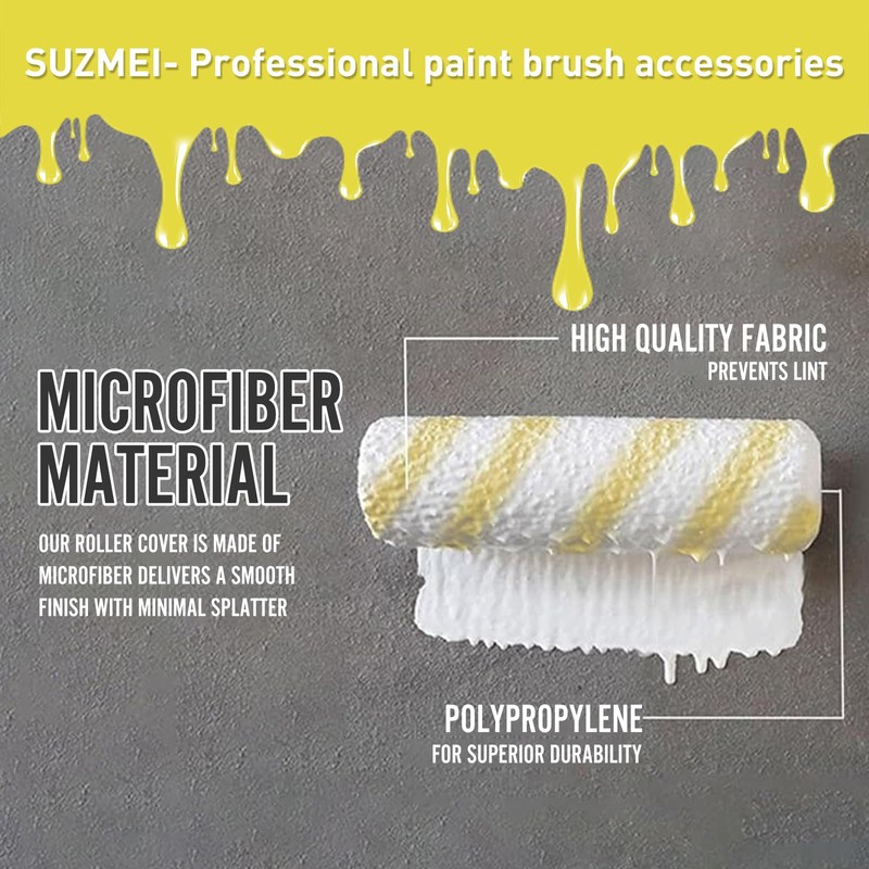 Paint Tray Set, 17 pcs, Paint Roller Kit, Paint Rollers