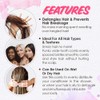 Punky Wide Tooth Comb for Women - Pink, Detangler Comb,