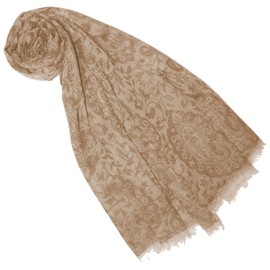 Lorenzo Cana 78369777 Women's Pashmina Scarf 100% Cashmere Scarf Cashmere Scarf Cashmere Scarf, Camel Cream