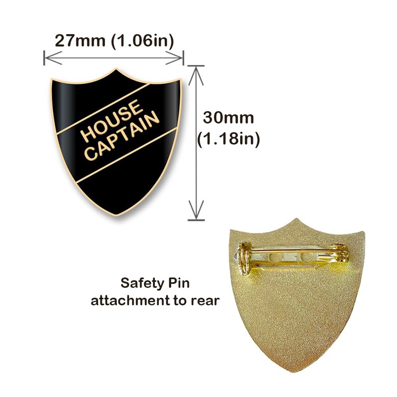 House Captain Enamel Badge (BLACK)