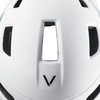 Black Crevice MTB Bicycle Helmet, White, M/L (58-61 cm)