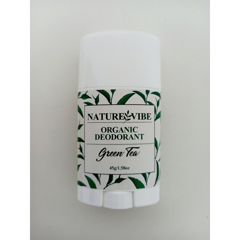 NATURE VIBE Organic deodorant, Natural deodorant 45g/1.58oz (Green tea)