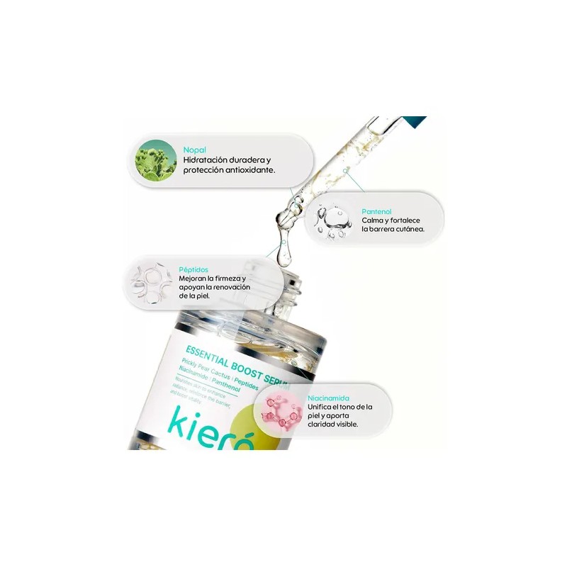 Kiero Essential Boost Serum Péptidos Y Pantenol Suero Facial