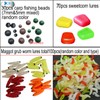 JSHANMEI 220PCS/Box Carp Fishing Tackle Box Artificial Plastic Fake Baits