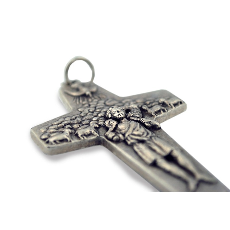 Venerare Large Pope Francis Good Shepherd Papal Cross (3 Inch)