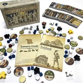 Pixie Games – Age of Civilization – Jeu de Société et de Stratégie Pour Toute la Famille – Créez des Civilisations – Pour les Enfants et Adultes de Tous Âges – De 1 à 4 Joueurs – Français PIX1041