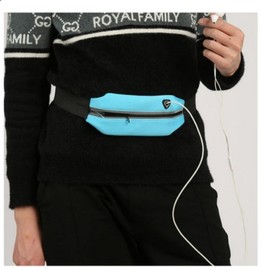 Marathon & Cycling Running Hip Belt Bag Sling Bag Sky 2ea