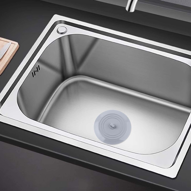 Vaincre 2PCS Bathtub Drain Stopper - 5" Silicone Kitchen Bathroom