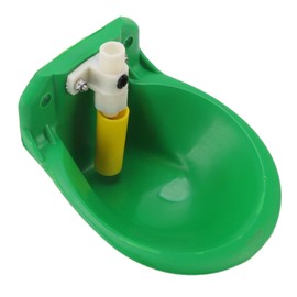 Stainless Steel Water Trough with Drain Plug and Connector, Automatic Float Water Bowl for Cattle, Sheep, Goats, Horses, Dogs, Livestock