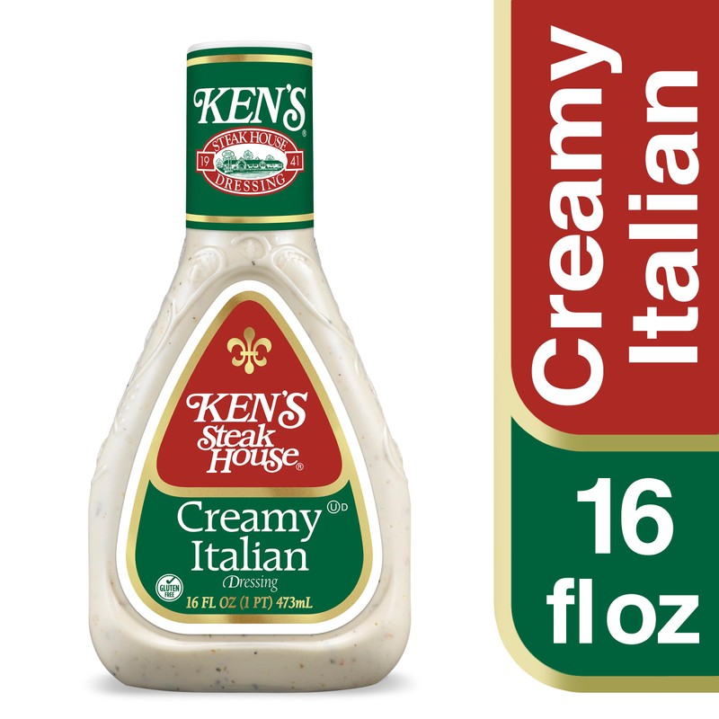 Ken's Steak House Creamy Italian Dressing, 16 Fl Oz (Pack