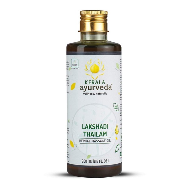 Kerala Ayurveda Lakshadi Thailam - Daily Body Massage Oil for Children - Supports Healthy Joint Mobility and Bone Health, 6.8 Fl Oz