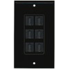 RiteAV - 6 Port HDMI 2.0 Decorative Wall Plate (Black)