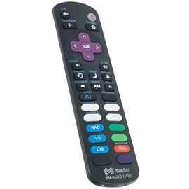 Master Control Remoto para Reproductor de Televisión Streaming RKU Funciona con Cajas de Transmision y TV Rocku de Diversas Marcas y Accesos Directos a Plataformas