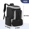 GOBUROS Pickleball Paddle Bag Backpack for 4 Rackets with Fence