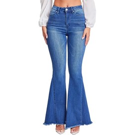 YMI Womens Jeans Gigi High-Rise Extreme Fit & Flare, N02, 7 Blue