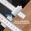 Meiliyizu Steel Ruler Positioning Block, Woodworking Ruler Adjuster, 39mm Length