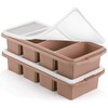 Ztomine Silicone Freezer Tray With Lid - Silicone Freezer Food