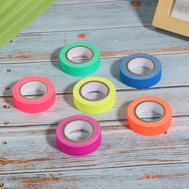 Cinta de Tela de Neón de 6 Colores, Cinta Superbrillante Que Brilla En La Oscuridad Para Escaleras, Puertas, Pasillos, Escaleras, Zócalos Y Salidas