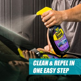 Invisible Glass 92184-2PK Premium Glass Cleaner with Rain Repellent for Exterior Automotive Glass and Windshields to Shield Against Rain, Snow, and Sleet, 22 Fl Oz, Pack of 2