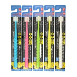 Steer Popotan 360° Bristle Toothbrush, 12 Piece Set, Assorted Colors, Normal,