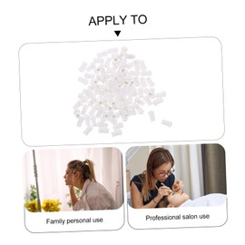 Ipetboom 100pcs Lash Bottles Needle Tips Eyelash Extension Anti Blocking Needle Bottle Replacements for Lash Extension Supplies