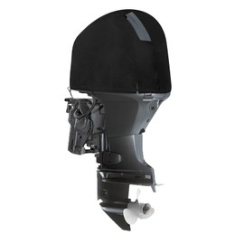 TeBaisea Outboard Motor Cover for Yamaha, Waterproof 600D Heavy Duty Outboard Engine Cover, Fit 4 Cylinder 2.8L Outboard F150D, F175A, F200F(2015>)
