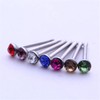 Distinct® 60Pcs/Pack Nose Studs Crystal Rhinestone Bulk Bone Straight Stud