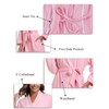 COLORFULLEAF Women's 100% Cotton Robes Lightweight Long Bathrobe Kimono Robe