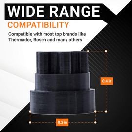Ultra Durable 00618112 00637940 Rubber Grate Feet Replacement Part by BlueStars - Exact Fit For Thermador & Bosch Range/Gas Range/Gas Cooktop - Replaces 1999626 617174 618112 PS3478553 - PACK OF 20