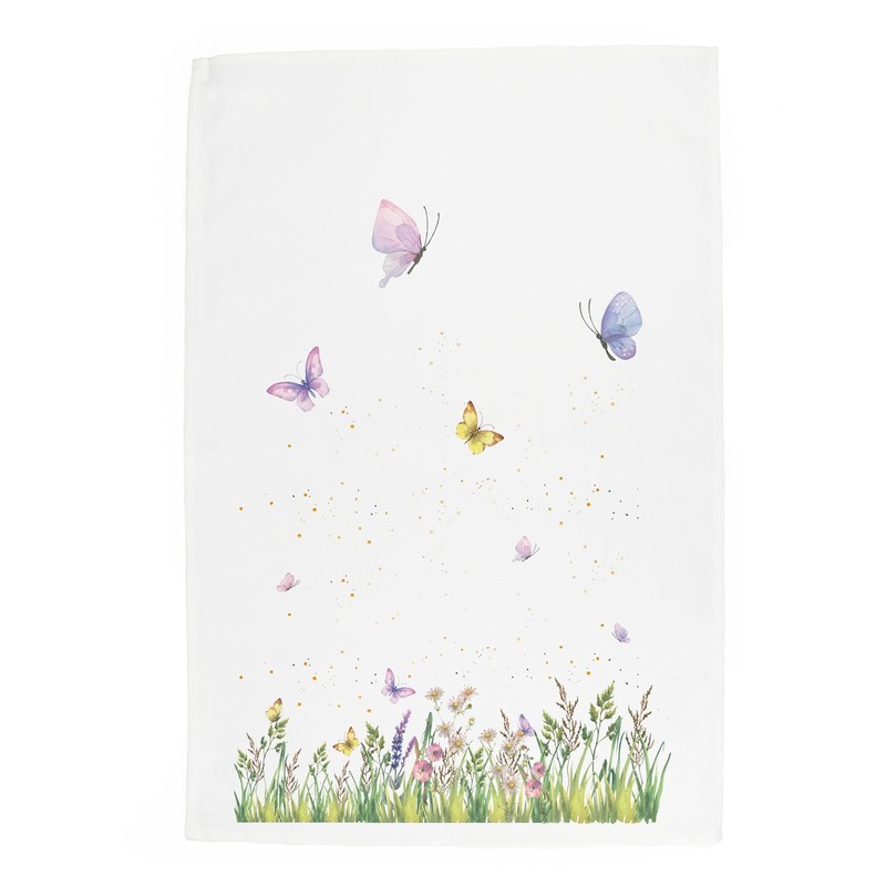Purely Home Spring Daffodils Tea Towels Set - Yellow Flowers