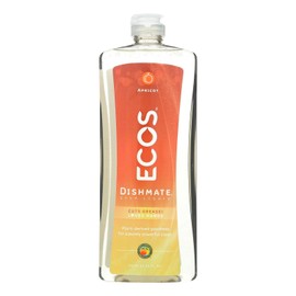 Earth Friendly Products Dishmate, Dishwashing Liquid, Natural Apricot (6-Pack)