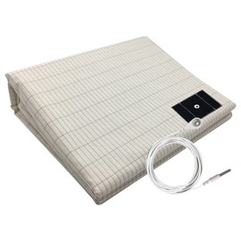 Grounding Sheet with 15ft Grounding Cord Conductive Earthing Sheet Grounding Mat Fits Crib 27x52in