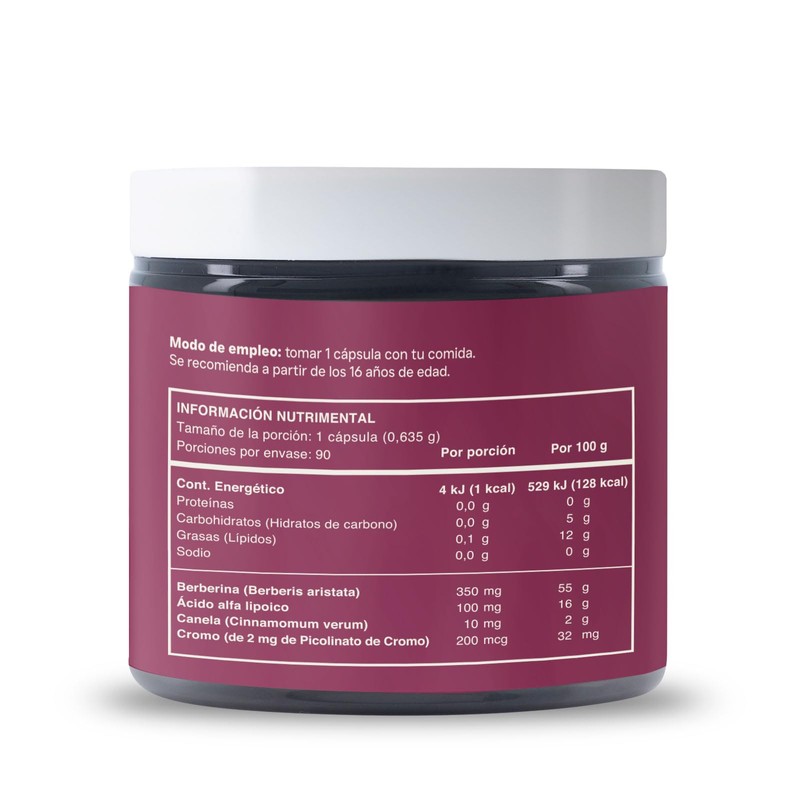 RESET | Berberine + Berberina, Ácido Alfa Lipoico, Cromo y