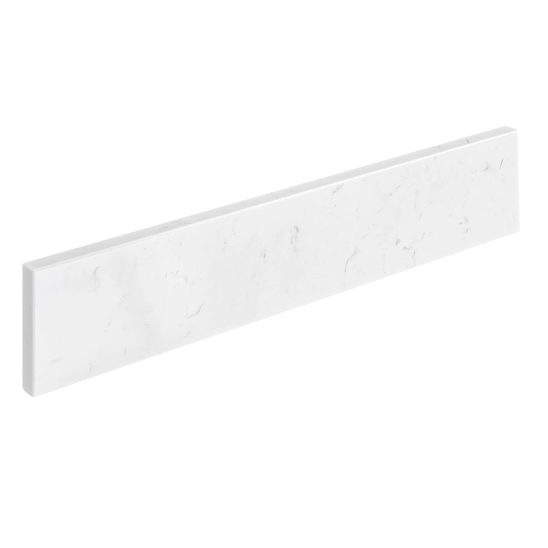 ARIEL 22"x4" Pure White Quartz Vanity Top Side Splash