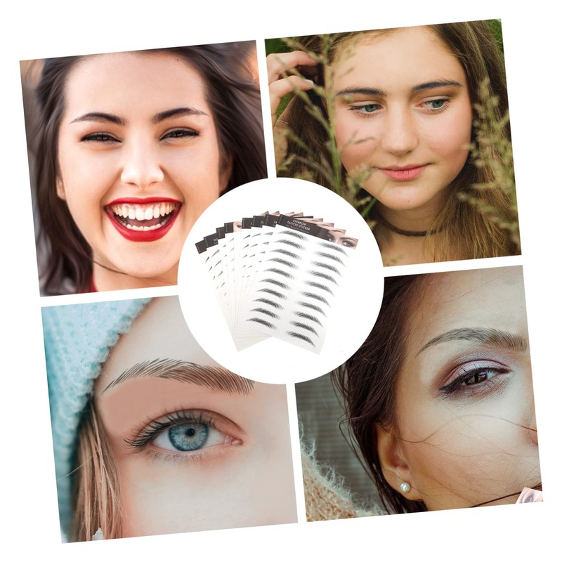WOONEKY Prime Material Eyebrow Stickers Instant Benefit Brows Kit Realistic