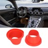 2pcs Car Speaker Waterproof Cover Silica Gel Red Insulation Protective