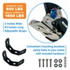 Stainless Steel Retractable Ratchet Straps, Heavy Duty Set, 2 Inch