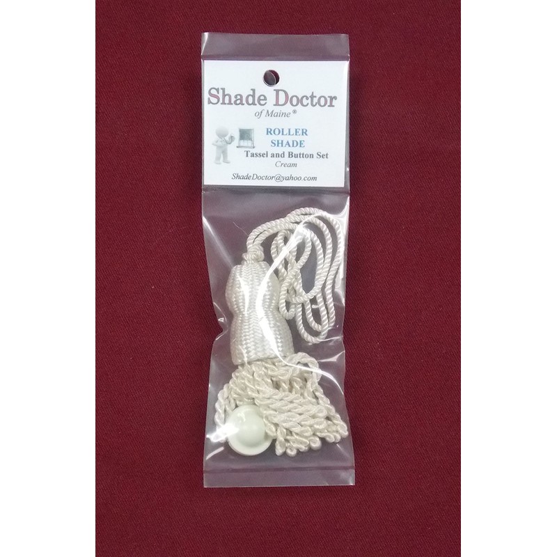 Roller Window Shade 3" Double Cap Shade Tassel & Higbee