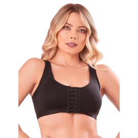 SHAPE CONCEPT - brasier de compresión postcirugía para mujer, brasier post operatorio 003, Negro -, M