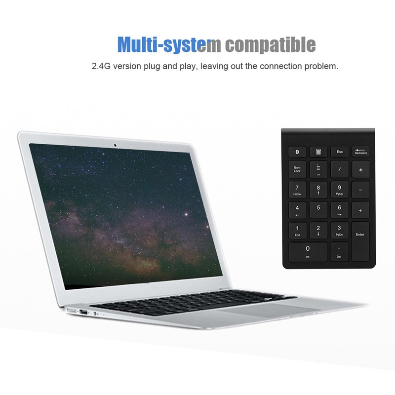 22 Keys Bluetooth Mini Numpad Wireless Numeric Keypad Small Keyboard