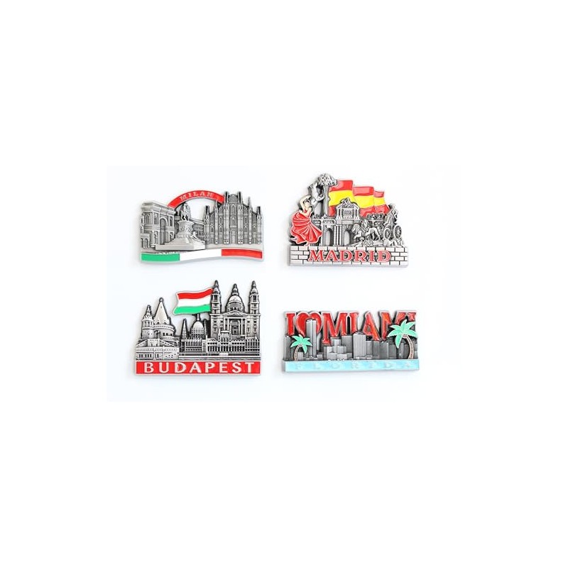 Budapest (Hungary) - 3D Metal Fridge Magnet for Kitchen Refrigerator