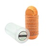 Mombake Mini Foil Cupcake Cases,Muffin Baking Cups(Orange, 300-Count)
