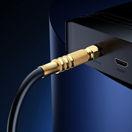 RG6 COAXIAL Cable - Quad Shielded, 30 / Black Non-Oxygen Copper Cable Wire for TV, Internet & More - Flexible Coax Cable Cord