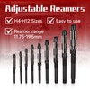 findmall 9 Set High Speed Steel Adjustable Hand Reamers 15/32