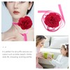 Healeved Romantic Rose Flower Choker Necklace for Unique Handmade Decorative