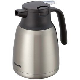 Peacock AHR-100 XA Portable Stainless Steel Vacuum Flask, Retains Heat and Cold, Tabletop, 0.3 Gallons (1.0 L), Silver