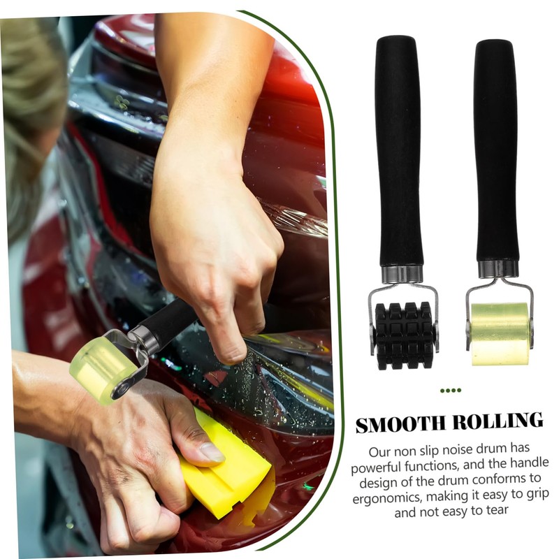 WOONEKY 2pcs Car Noise Insulation Tool Auto Sound Deadening Roller
