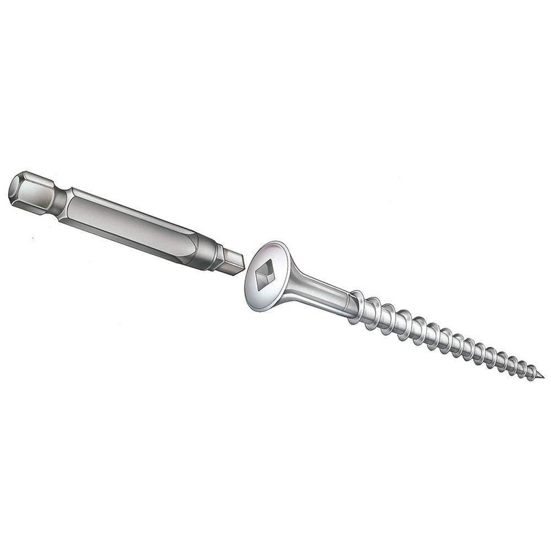 Square Drive Bits - 6” Long Impact Driver Bit Set